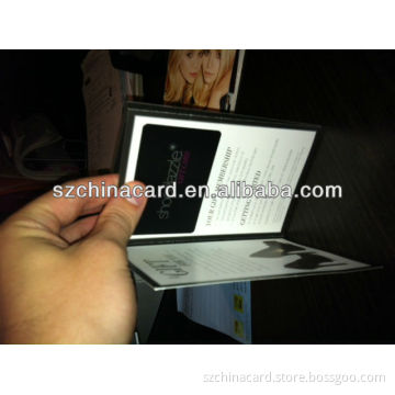 Black Matte Promotional Booklet Printing Card Holder